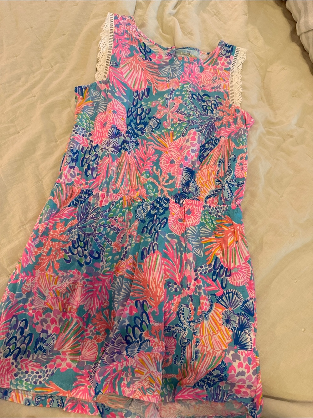 Lilly Pulitzer Dress with Lace Trim